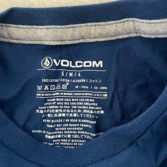 Volcom Kids Navy Blue Logo Tee - Picture 4 of 5